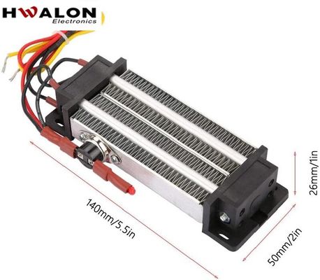 500W 110V Alüminyum PTC Isıtma Elementi Seramik Hava Isıtması Sabit - sıcaklık Hava Isıtma Elementi, klima, evcil hayvan kurutucuları, kıyafet kurutucuları ve nemlendiriciler için uygundur